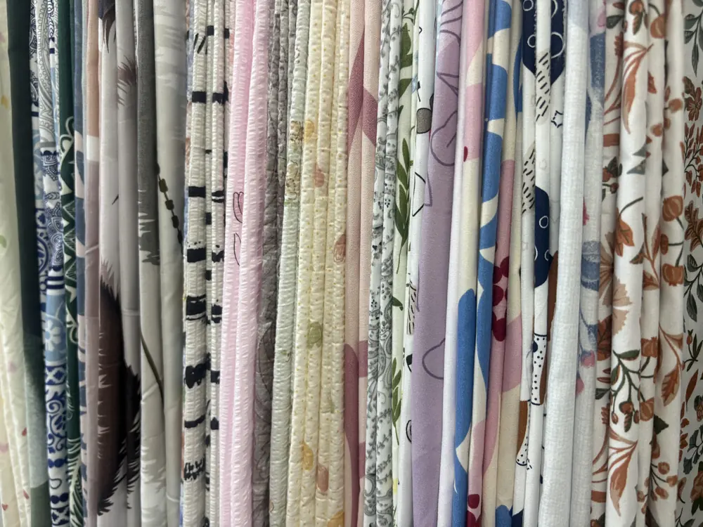 Jiangshuo printed bedding fabric sample collection