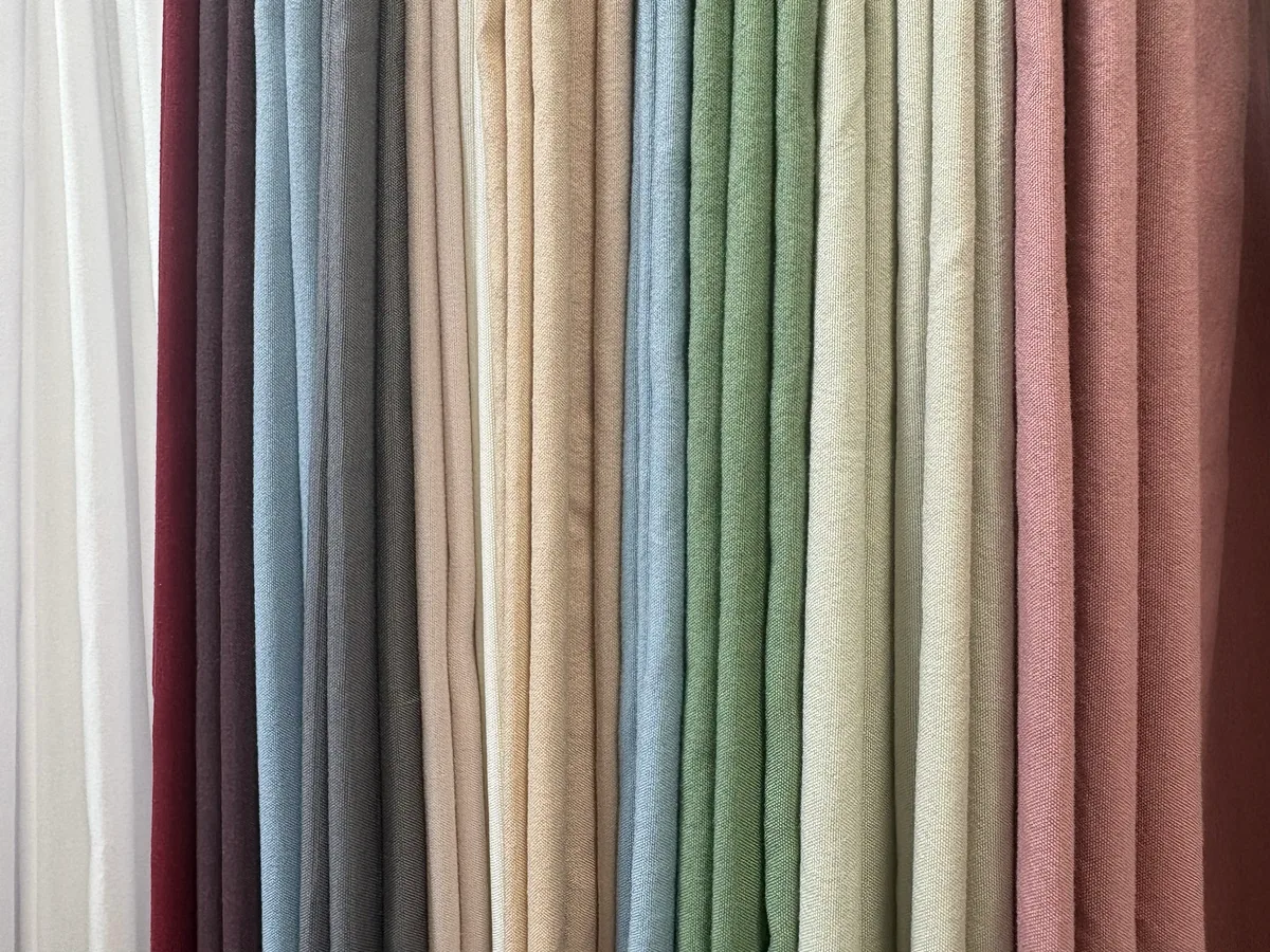Solid-color bedding fabric sample collection