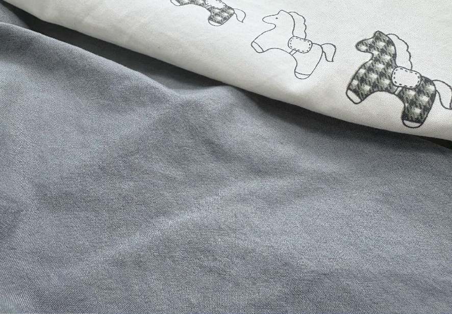 Pre-washed bedding fabric samples
